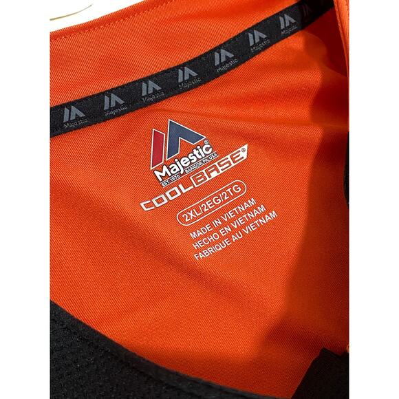Baltimore Orioles Authentic Majestic Jersey Cool Base 2XL Orange Black - Picture 7 of 8